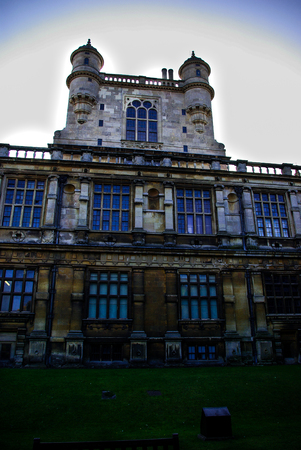 View of Wollaton Hall facadeの写真素材