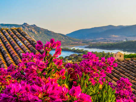 Santa Giulia, Corsica, Franceの写真素材