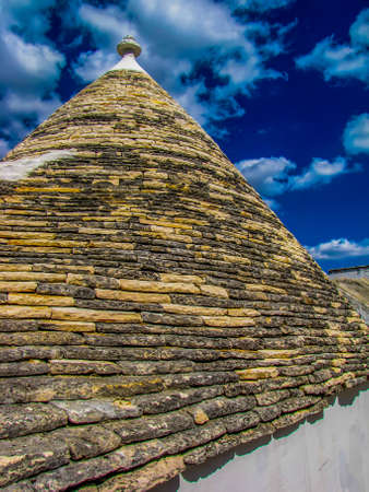 Traditional conical house ("trullo") in Alberobello, Italyの写真素材