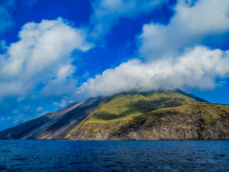 Volcanic Island of Stromboli, Italyの写真素材