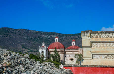 San Pablo Villa de Mitla, Mexicoの写真素材