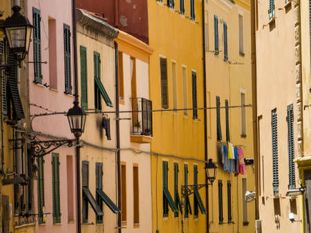 Windows in Alghero, Sardinia, Italy