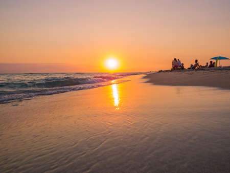 Magical sunset in Ugento, Italy