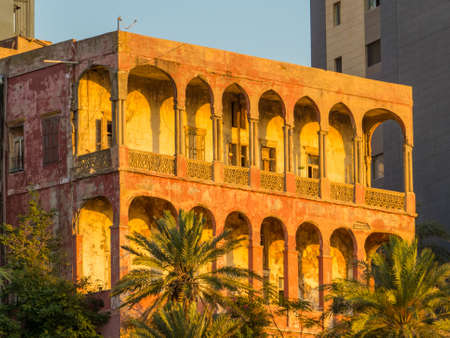 Arabesque architecture in Beirut, Lebanonの写真素材