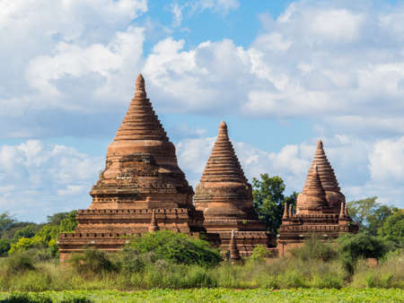 Khaymingha Pagoda Complex in Bagan, Myanmarの写真素材