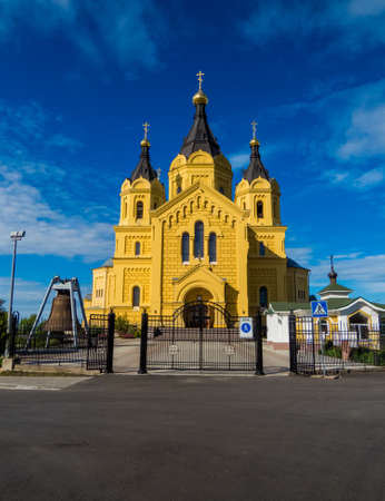 Alexander Nevsky Cathedral, Nizhny Novgorod, Russiaの写真素材