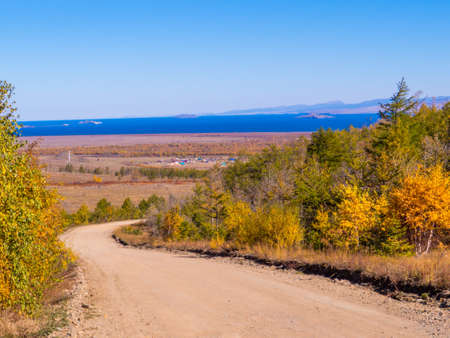 Lake Baikal, Siberia, Russiaの写真素材