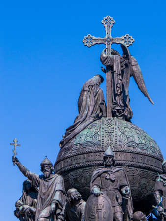 Millennium of Russia Monument, Kremlin, Veliky Novgorod, Russiaのeditorial素材
