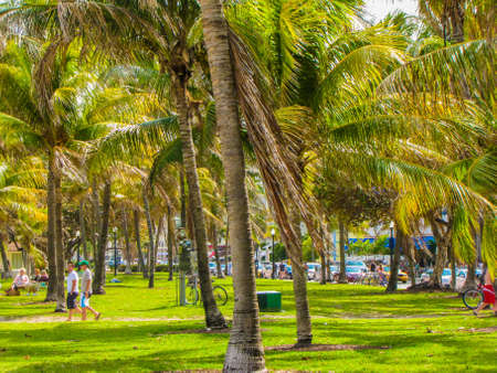 MIAMI, USA - MARCH 18, 2010: Sunny view of South Beach.のeditorial素材