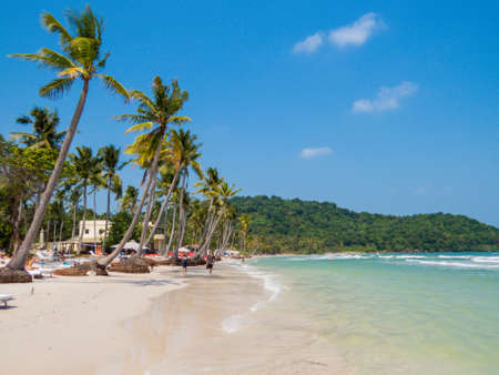 PHU QUOC, VIETNAM - FEBRUARY 7, 2018: View of the popular Sao Beach (Vietnamese: Bai Sao).のeditorial素材