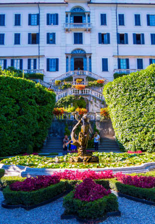 TREMEZZO, ITALY - AUGUST 26, 2018: View of Villa Carlotta.のeditorial素材