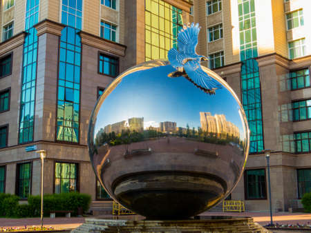 Eagle monument In Nur-Sultan, Kazakhstanのeditorial素材