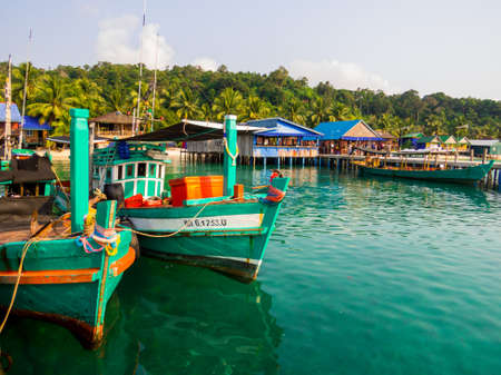Koh Rong, Cambodia - January 10, 2020: View of the Sok San Village.のeditorial素材