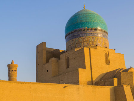 View of the Kalan Mosque in Bukhara, Uzbekistan (English: Great Mosque)の写真素材