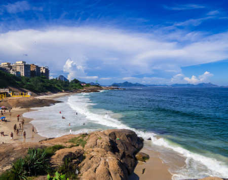 View of the Praia do Diabo in Rio de Janeiro, Brazil