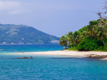 View of Cataguas Island, Ilha Grande, Brazilの写真素材