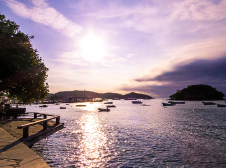 Sunset in Arraial do Cabo, Brazilの写真素材
