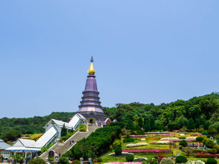 View of the Doi Inthanon National Park. In Chiang Mai, Thailand
