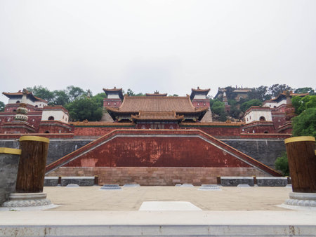 View of the  Summer Palace in Beijing, Chinaの写真素材