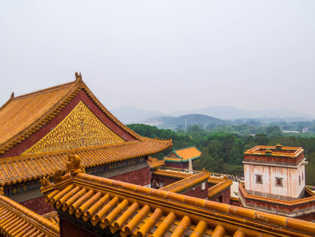 View of the  Summer Palace in Beijing, Chinaの写真素材