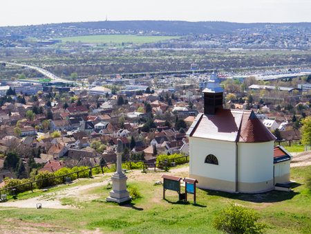 View of the Immaculate Conception Chapel in Budaors, Hungary