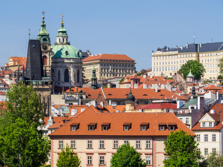 View of the old town of Prague, Czech Republicの写真素材