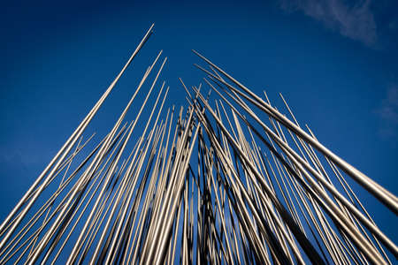 Sculpture by Leon Ferrari in the Park of Memory, Buenos Aires, Argentinaのeditorial素材