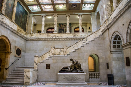Interior of Massachusetts State House - Boston, USAのeditorial素材