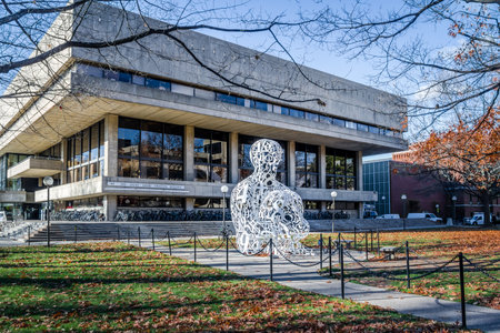 Massachusetts Institute of Technology (MIT) Alchemist Sculpture - Cambridge, USAのeditorial素材