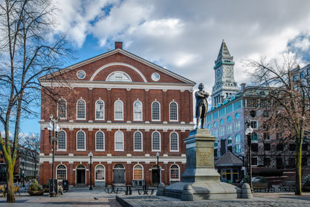 Faneuil Hall - Boston, Massachusetts, USAのeditorial素材