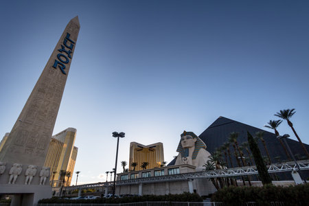Luxor Hotel Casino - Las Vegas, Nevada, USAのeditorial素材