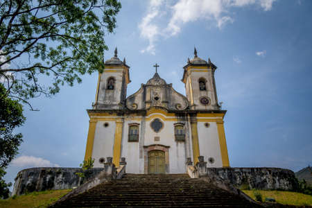 Sao Francisco de Paula Church in Ouro Preto - Minas Gerais, Brazilの写真素材