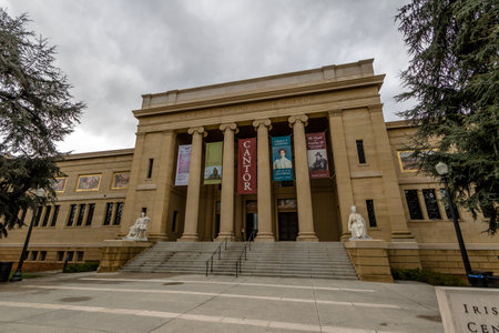 Cantor Center for Visual Arts Museum at Stanford University Campus - Palo Alto, California, USAのeditorial素材