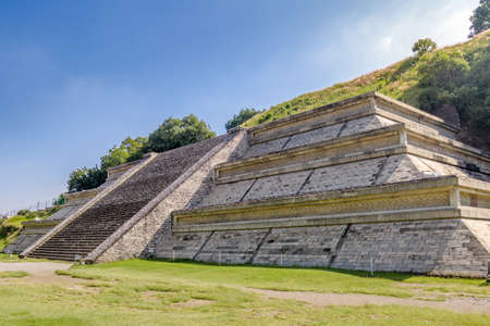 Cholula Pyramid - Cholula, Puebla, Mexicoの写真素材