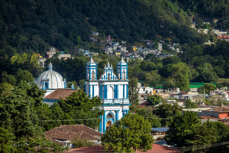 San Francisco Church - San Cristobal de las Casas, Chiapas, Mexicoの写真素材