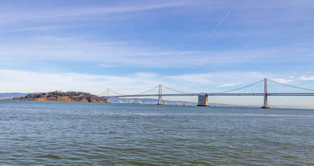 San Francisco Bay Bridge - San Francisco, California, USAの写真素材