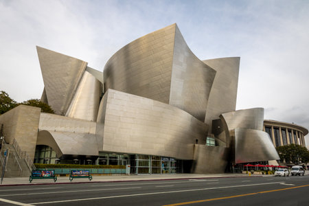 The Walt Disney Concert Hall - Los Angeles, California, USAのeditorial素材