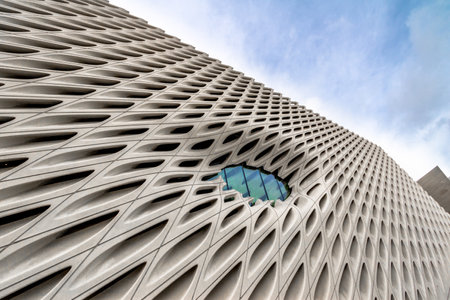 The Broad contemporary art museum - Los Angeles, California, USAのeditorial素材