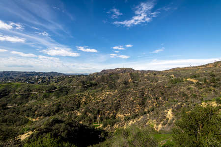 Hollywood Sign - Los Angeles, California, USAの写真素材
