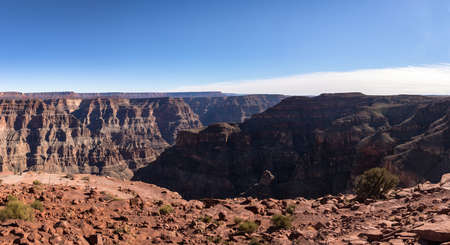 Panoramic view of Grand Canyon West Rim - Arizona, USAの写真素材