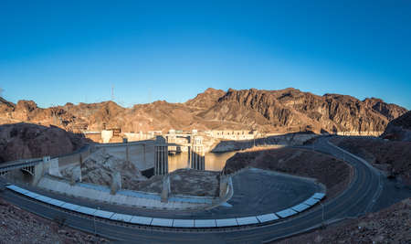 Hoover Dam at Arizona - Nevada Border, USAの写真素材