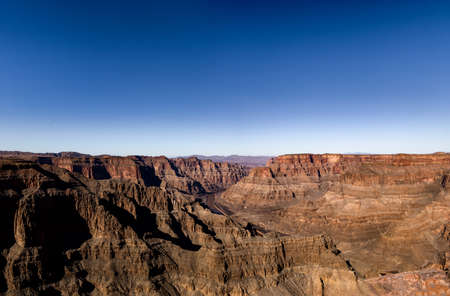 Panoramic view of Grand Canyon West Rim and Colorado River - Arizona, USAの写真素材