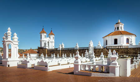 San Felipe Neri Monastery Terrace - Sucre, Boliviaの写真素材