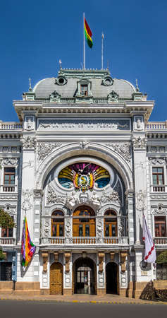 National Palace,  now Chuquiasca Government Palace - Sucre, Boliviaの写真素材