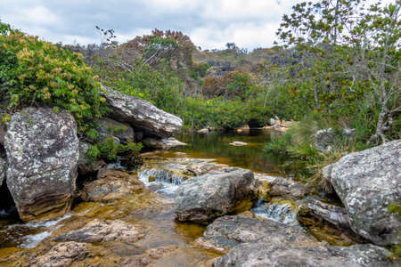 Mucugezinho River in Chapada Diamantina - Bahia, Brazilの写真素材
