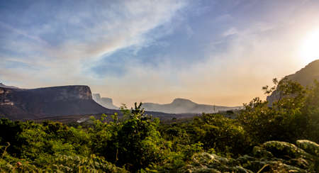 Sunset in Chapada Diamantina National Park - Bahia, Brazilの写真素材
