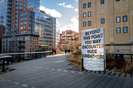 High Line Park - New York City, USAのeditorial素材