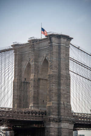 The Brooklyn Bridge - New York City, USAの写真素材
