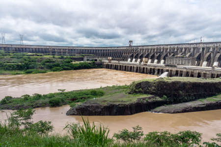 Itaipu Dam - Brazil and Paraguay Borderの写真素材