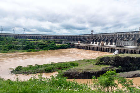Itaipu Dam - Brazil and Paraguay Borderの写真素材